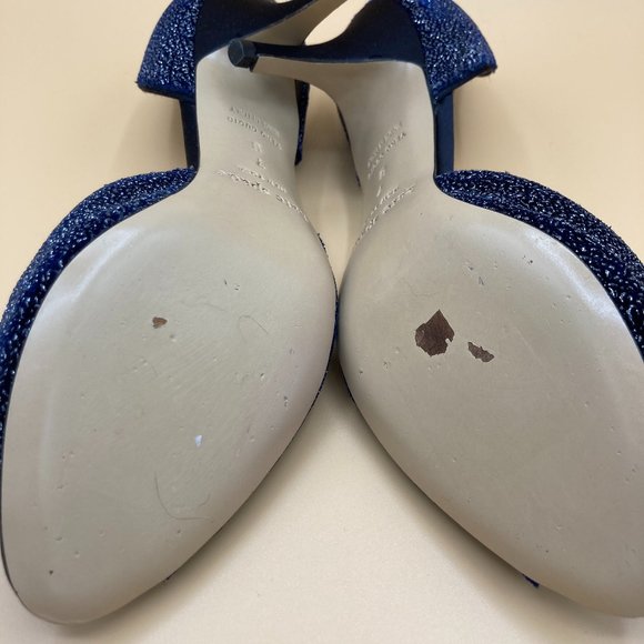 Kate Spade Sparkle Peep Hole Pumps 3" Heel (7B) - Picture 6 of 7